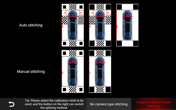 Stitching Methods Selection