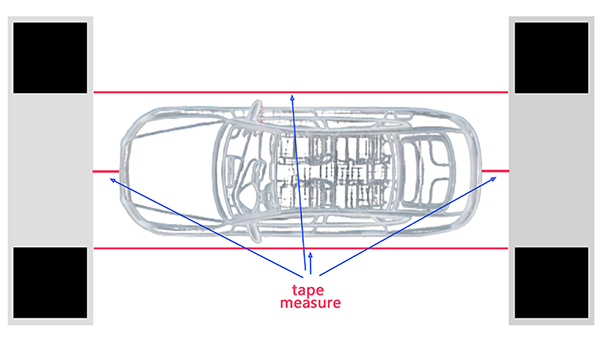 Calibration Cloth Placement Diagram